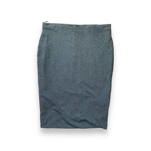 Zara W & B Collection Heather Gray Stretch Mini Skirt Sz 28 - Picture 2 of 11